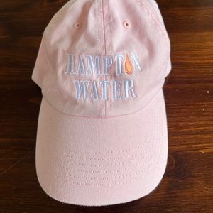 Hampton Water Baseball hat - Brand new, pink, embroidered, and adjustable hat